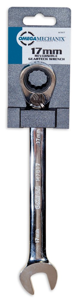 Omega Mechanix M7817 umschaltbaren Ratschenschlüssel 17 mm - CR-V - Profi-Qualität von Omega