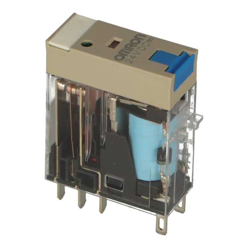 G2R-2-SNDI 24DC (S) | 125291 | OMRON RELAY, PLUG-IN, 5A, 24VDC, 8 PIN, DPDT, COIL SUPPRESSOR, LOCKABLE TEST BUTTON, LABEL FACILITY von Omron