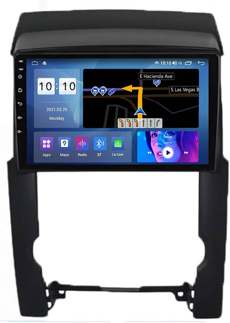 OmurgA Digital Media-Receiver Android 12 Autoradio Für K-IA Sorento 2009-2012, GPS Navigation 2 Din 9" Multimedia Videoplayer Eingebauter DSP FM BT WiFi SWC 4G 5G Carplay M100S 4 core 1+16GB von OmurgA