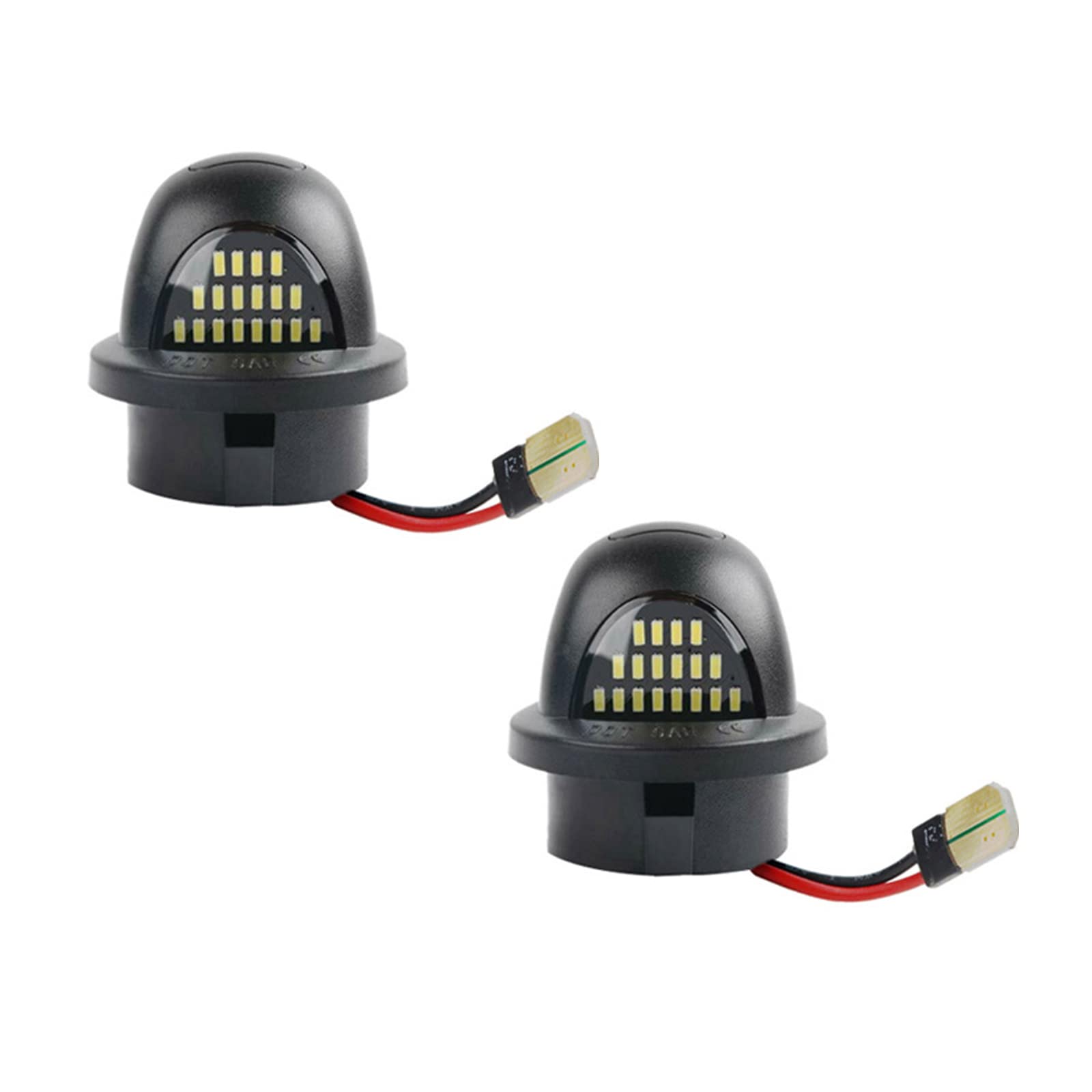 OneGas LED-Kennzeichenbeleuchtung mit roter OLED-Neonröhre kompatibel mit Ford F-150 F-250 F-350 F-450 F-550 Superduty Heritage Bronco Ranger Explorer Excursion, 6000 K Weiß, 12 V, 2 Stück von OneGas