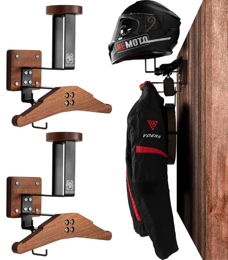 OneTigris Helmhalter Wand 2 Stk., Motorradhelm Halterung Wand für Taktische Weste Platte Träger Helmhalterung, vielseitiger helm halterung wand Wandorganizer für Motorrad- und Radfahrerausrüstun von OneTigris
