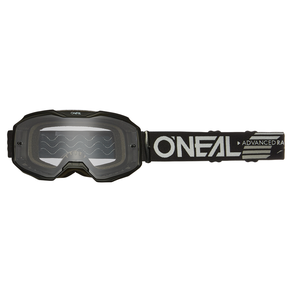 O&#039;NEAL B-10 GOGGLE SOLID BLACK - CLEAR von Oneal