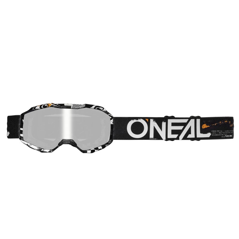 Oneal B-10 Brille ATTACK Schwarz/Weiss von Oneal