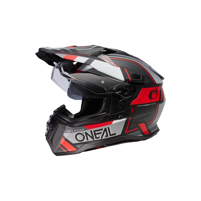 Oneal D-SRS Helm SQUARE schwarz/grau/rot von Oneal
