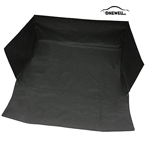 Onewell Pet Sitzbezug Schwarz Wasserdicht Waschbar Non Slip Backing Organizer für Autos, SUV, VansTrucks von Onewell