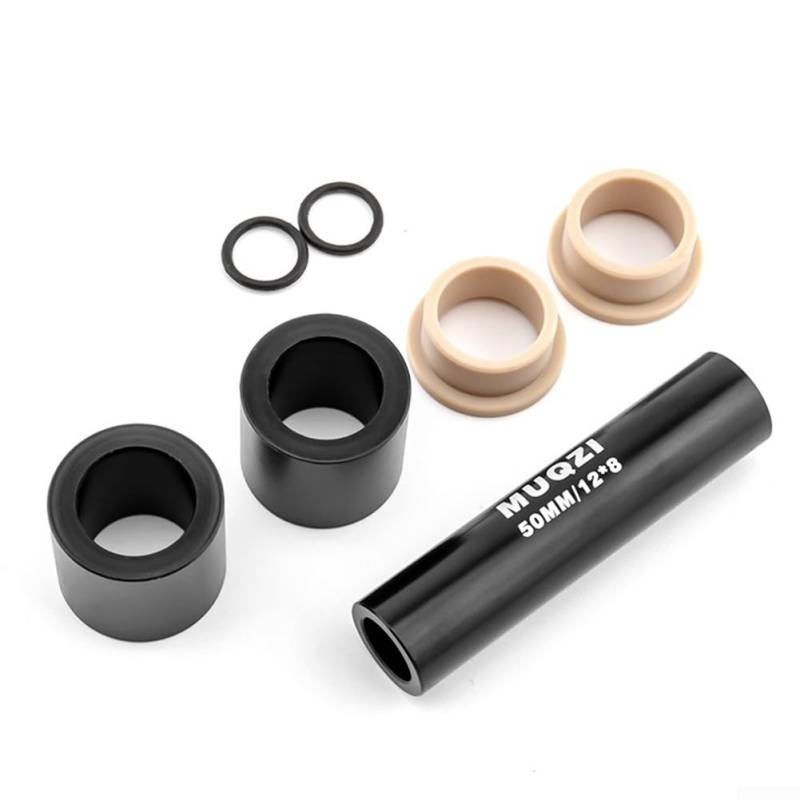 Oniissy Mountainbike-Stoßdämpfer für hinten, DU-Buchsen-Set, für Fox, 22–68 mm, Aluminiumlegierung, Gummi, Ersatzteile, Mountainbike-Aufhängungskomponente (50 mm) von Oniissy