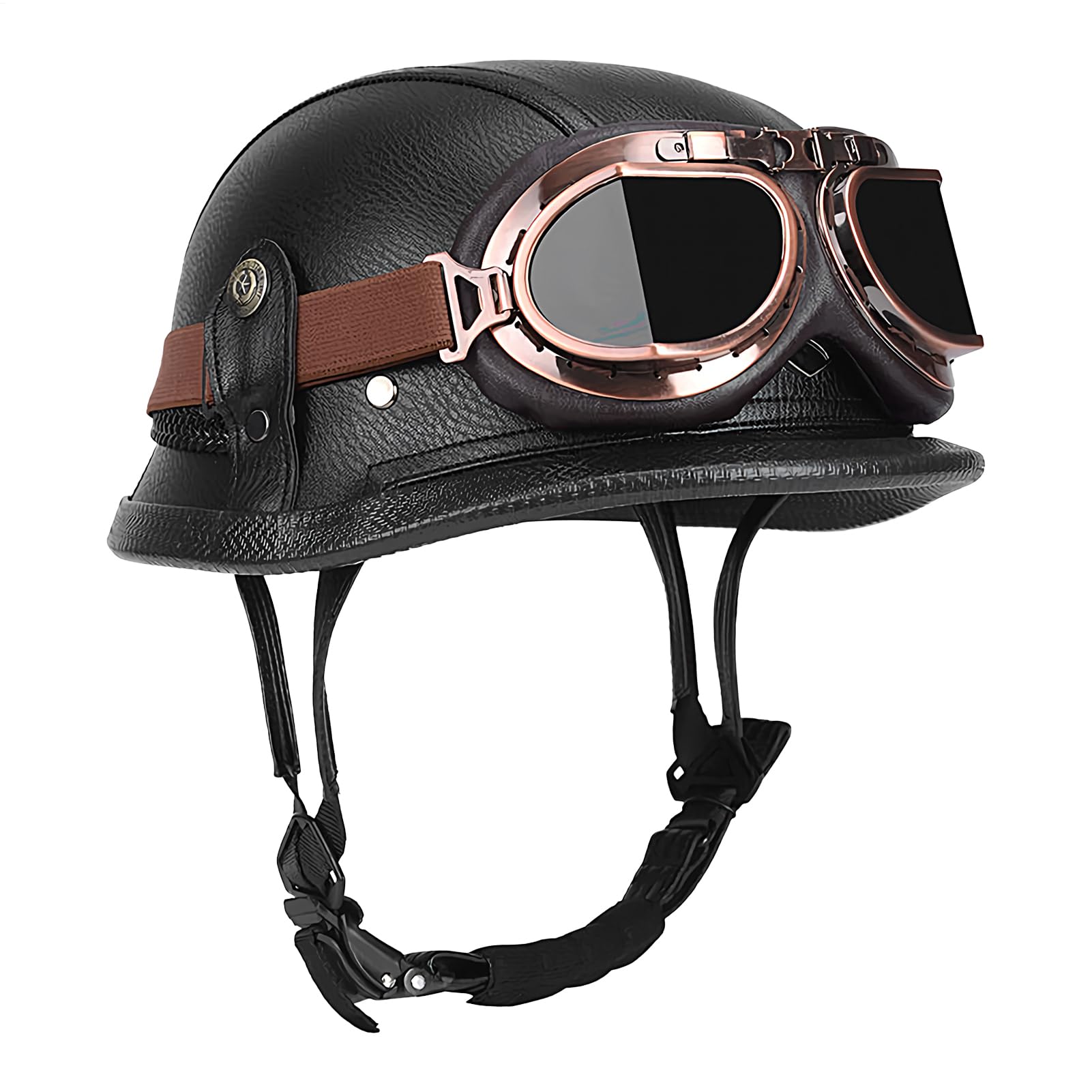 Onlynery Deutscher Helm,Scooter Schutzhelm - Schutzausrüstung für Motorrad & Roller mit Halbvisier Sicherheitszubehör Onlynery Deutscher Helm,Scooter Schutzhelm - Schutzausrüstung für Motorrad & Roller mit Halbvisier Sicherheitszubehör von Onlynery