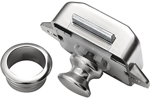 Push Lock 19-20mm Möbelschloss Schloss Silber Möbelgriff Camping Caravan Boot von Onpira