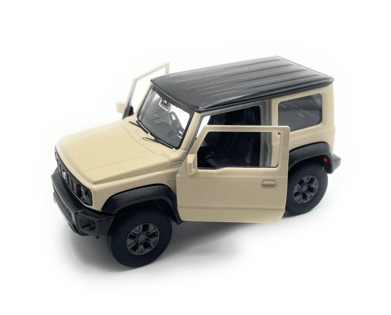 Onwomania Modellauto kompatibel mit Jimny SUV 1:34-39 Beige Auto Miniatur Fahrzeug von Onwomania