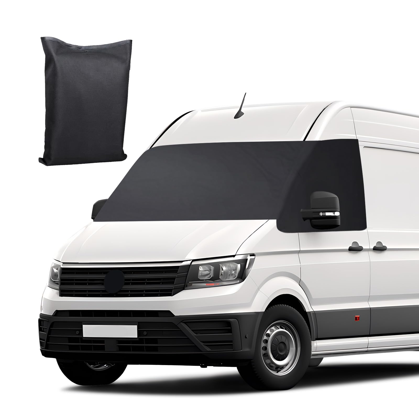 Auto Windschutzscheiben Abdeckung für 2018-2023 VW Crafter, 600D Frontscheibe Abdeckung Frontscheibe Wrap Cover Wasserdicht Wetterfest Anti Frost Frontscheibenabdeckung,Scheibenabdeckung von Opaltool