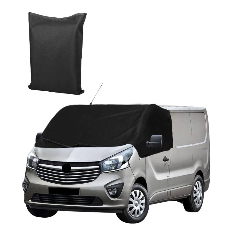 Frontscheibe Wrap Cover für Opel Vivaro 2014-2019, Luxus 600D Auto Windschutzscheiben Abdeckung, wasserdichte Windschutzscheiben Sonnenschutz Frontscheibenabdeckung von Opaltool