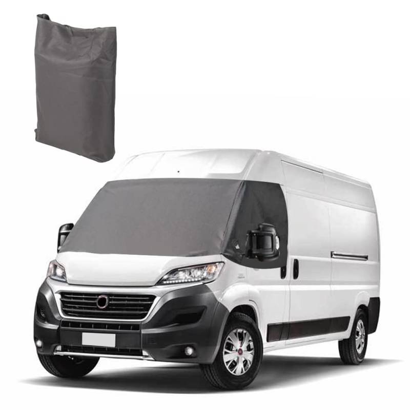 Frontscheiben Abdeckung Reisemobil passend für FIAT Ducato 2006–2014, Luxus Scheibenabdeckung Wohnmobil Magnetischer Abdeckung Sonnenschutz Blickdicht Wetterfest Bugschutzplane für FIAT Ducato von Opaltool