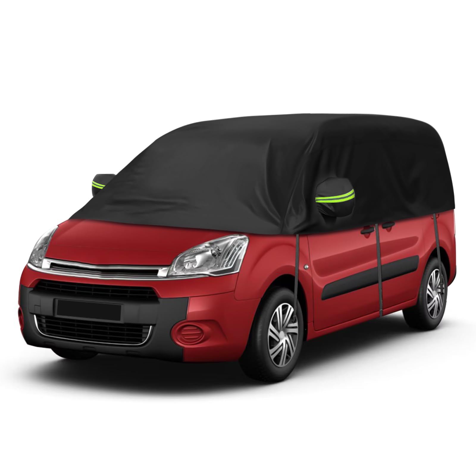 Opaltool Halbgarage für Citroen Berlingo K9 2018-2024, Schwarz Maßgeschneidertes Autogarage Softtop Halbabdeckung mit Verstellbaren Haken und Ohrkappen Opaltool Halbgarage für Citroen Berlingo K9 2018-2024, Schwarz Maßgeschneidertes Autogarage Softtop Halbabdeckung mit Verstellbaren Haken und Ohrkappen von Opaltool