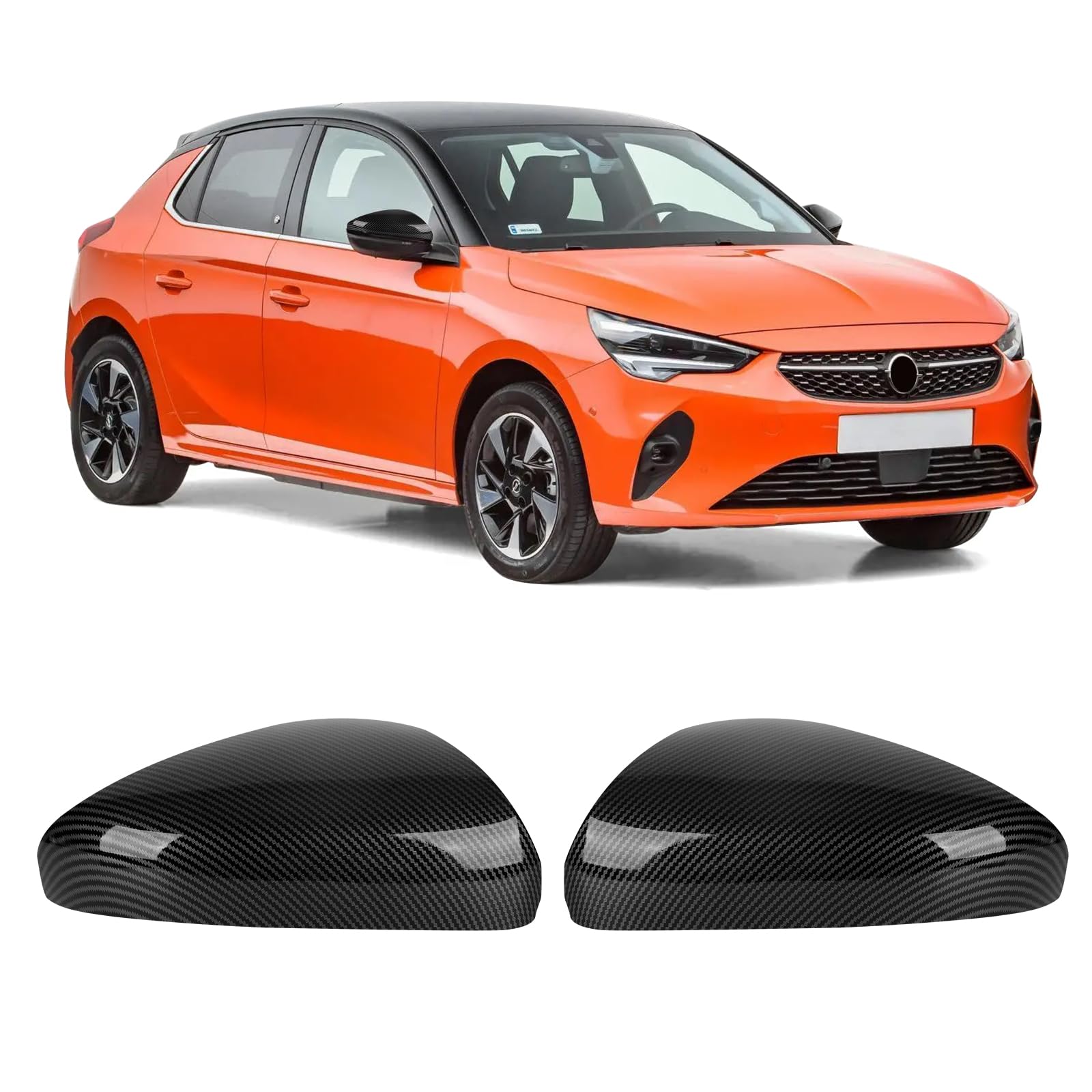 Opaltool 1 Paar Auto Rückspiegel Abdeckung Ersatz für O-pel Corsa F 2019-2025, Peugeot 208 508 2008 2019-2025, Außenspiegel Spiegelkappen Seitenspiegel Cap, Links und Rechts Opaltool 1 Paar Auto Rückspiegel Abdeckung Ersatz für O-pel Corsa F 2019-2025, Peugeot 208 508 2008 2019-2025, Außenspiegel Spiegelkappen Seitenspiegel Cap, Links und Rechts von Opaltool
