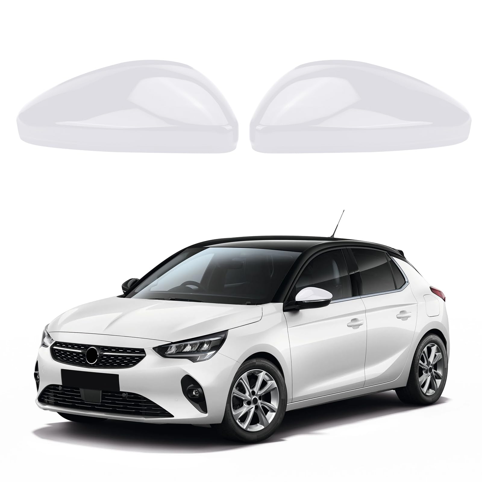 Opaltool 1 Paar Auto Rückspiegel Abdeckung Ersatz für O-pel Corsa F 2019-2025, Peugeot 208 508 2008 2019-2025, Außenspiegel Spiegelkappen Seitenspiegel Cap, Links und Rechts Opaltool 1 Paar Auto Rückspiegel Abdeckung Ersatz für O-pel Corsa F 2019-2025, Peugeot 208 508 2008 2019-2025, Außenspiegel Spiegelkappen Seitenspiegel Cap, Links und Rechts von Opaltool