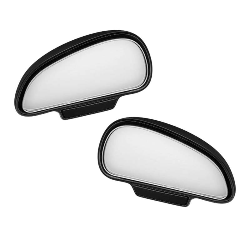Opaltool 2pcs Auto Toter Winkelspiegel 360 Grad Außenspiegel Blindspiegel Fahrschulspiegel Universal Winkel Spiegel (Schwarz) von Opaltool