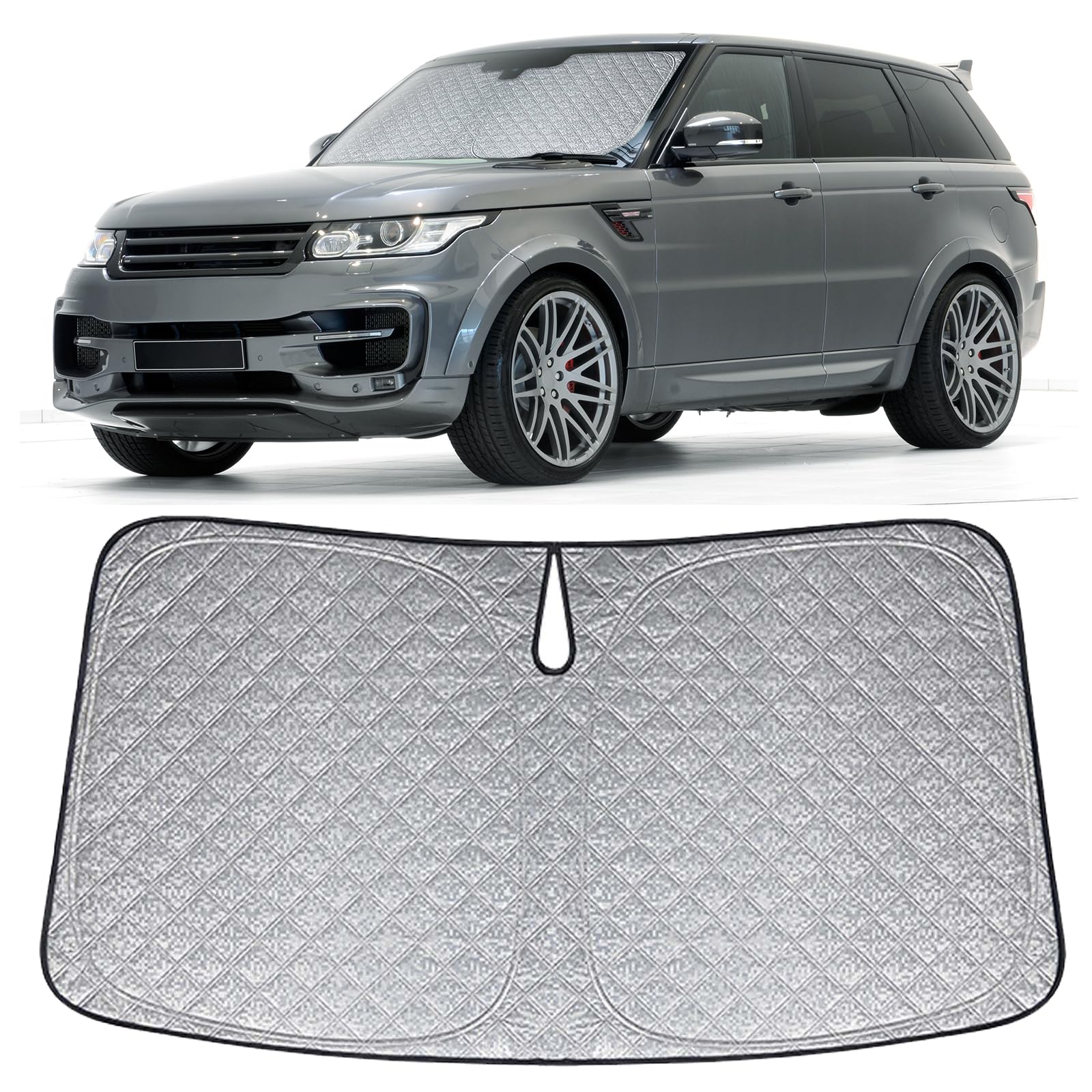 Opaltool Frontscheiben Sonnenschutz Auto Ersatz für Range Rover Sport 2013-2022, Frontscheibenabdeckung Auto Faltbare Windschutzscheibenabdeckung Innere Blöcke UV-Strahlen Sonnenblende Protector Opaltool Frontscheiben Sonnenschutz Auto Ersatz für Range Rover Sport 2013-2022, Frontscheibenabdeckung Auto Faltbare Windschutzscheibenabdeckung Innere Blöcke UV-Strahlen Sonnenblende Protector von Opaltool