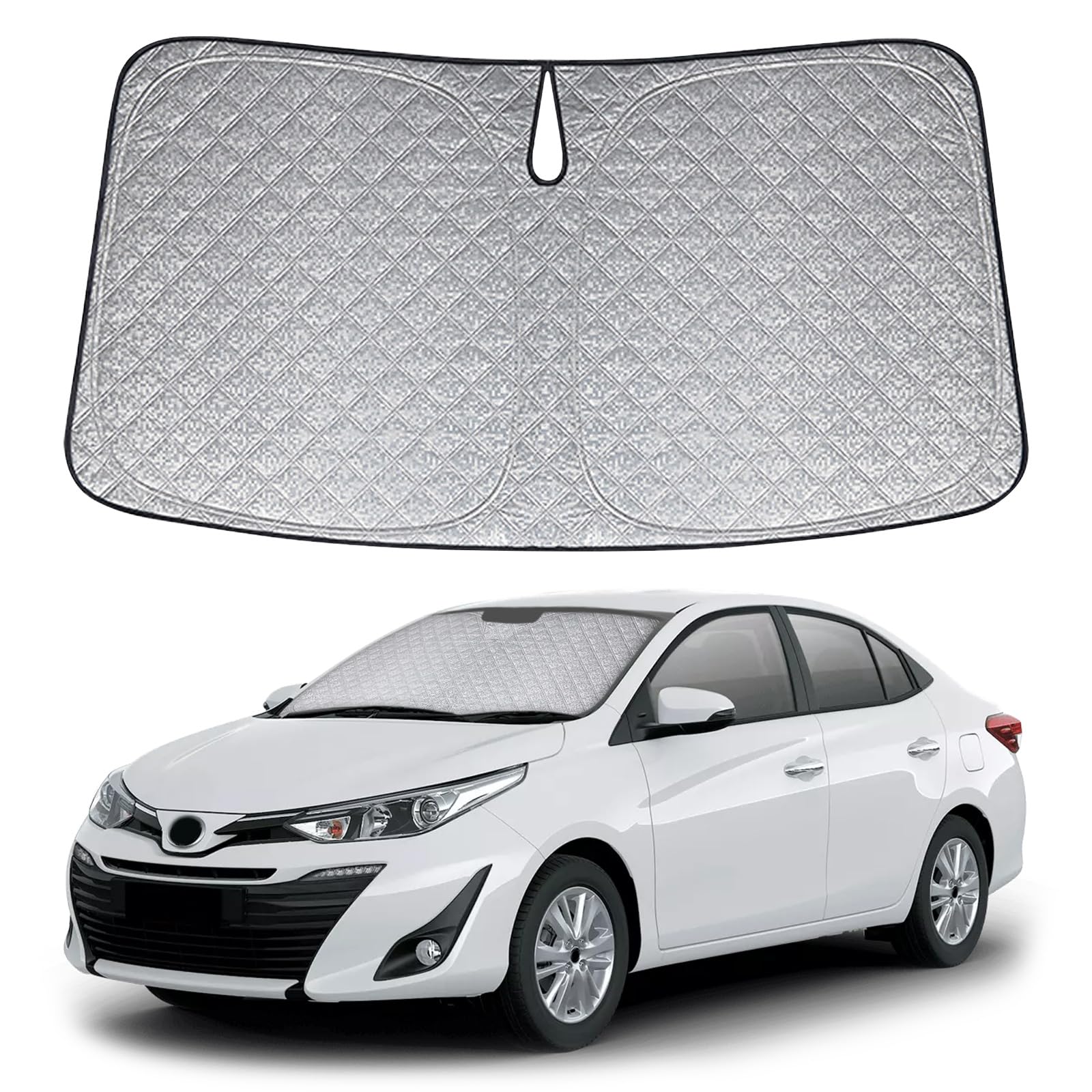 Opaltool Frontscheiben Sonnenschutz Auto Ersatz für Toyota Yaris 2011-2024, Frontscheibenabdeckung Auto Faltbare Windschutzscheibenabdeckung Innere Blöcke UV-Strahlen Sonnenblende Protector Opaltool Frontscheiben Sonnenschutz Auto Ersatz für Toyota Yaris 2011-2024, Frontscheibenabdeckung Auto Faltbare Windschutzscheibenabdeckung Innere Blöcke UV-Strahlen Sonnenblende Protector von Opaltool