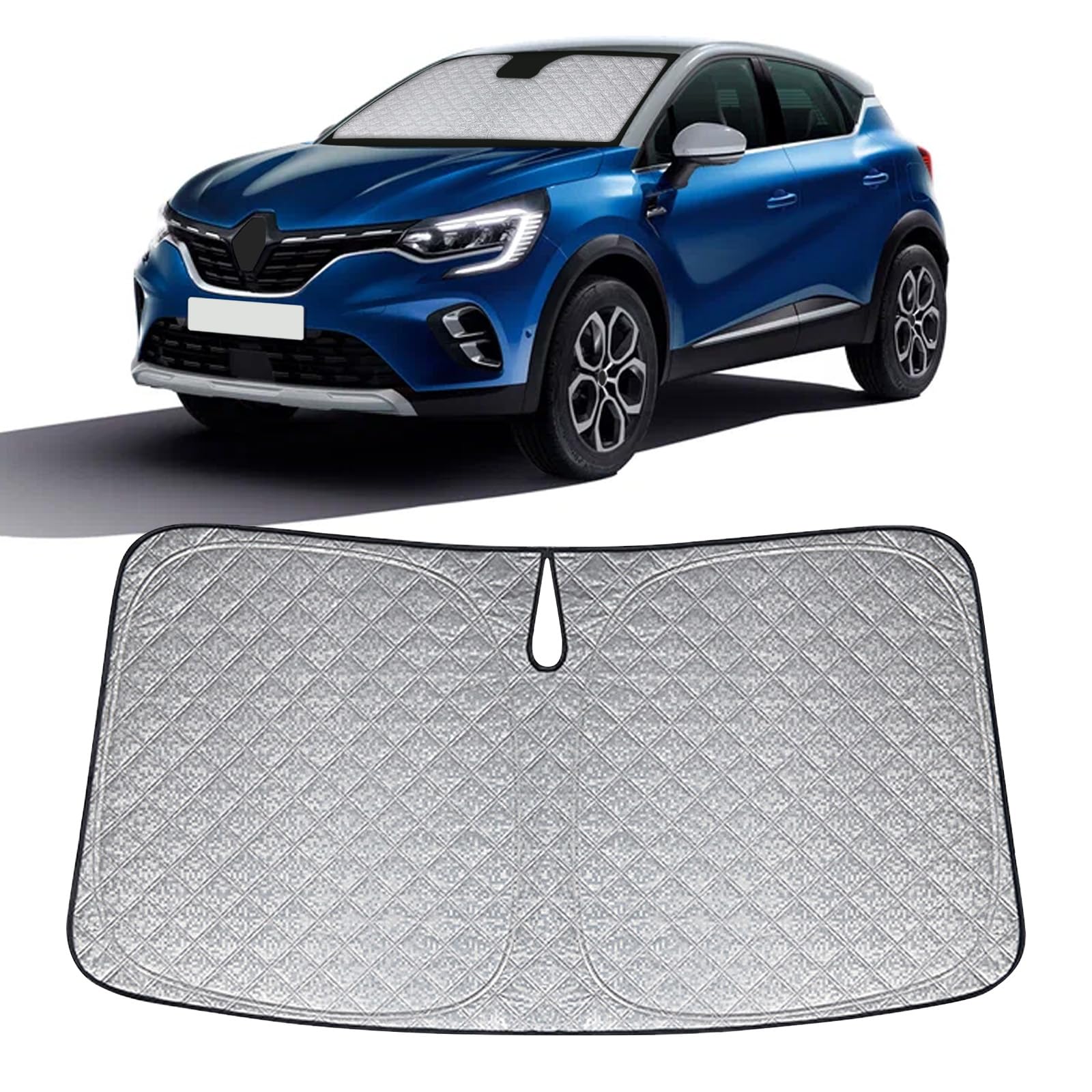 Opaltool Frontscheibenabdeckung Auto Faltbare Ersatz für Renault Captur 2014-2025, Frontscheiben Sonnenschutz Auto Windschutzscheibenabdeckung Innere Blöcke UV-Strahlen Sonnenblende Protector Opaltool Frontscheibenabdeckung Auto Faltbare Ersatz für Renault Captur 2014-2025, Frontscheiben Sonnenschutz Auto Windschutzscheibenabdeckung Innere Blöcke UV-Strahlen Sonnenblende Protector von Opaltool