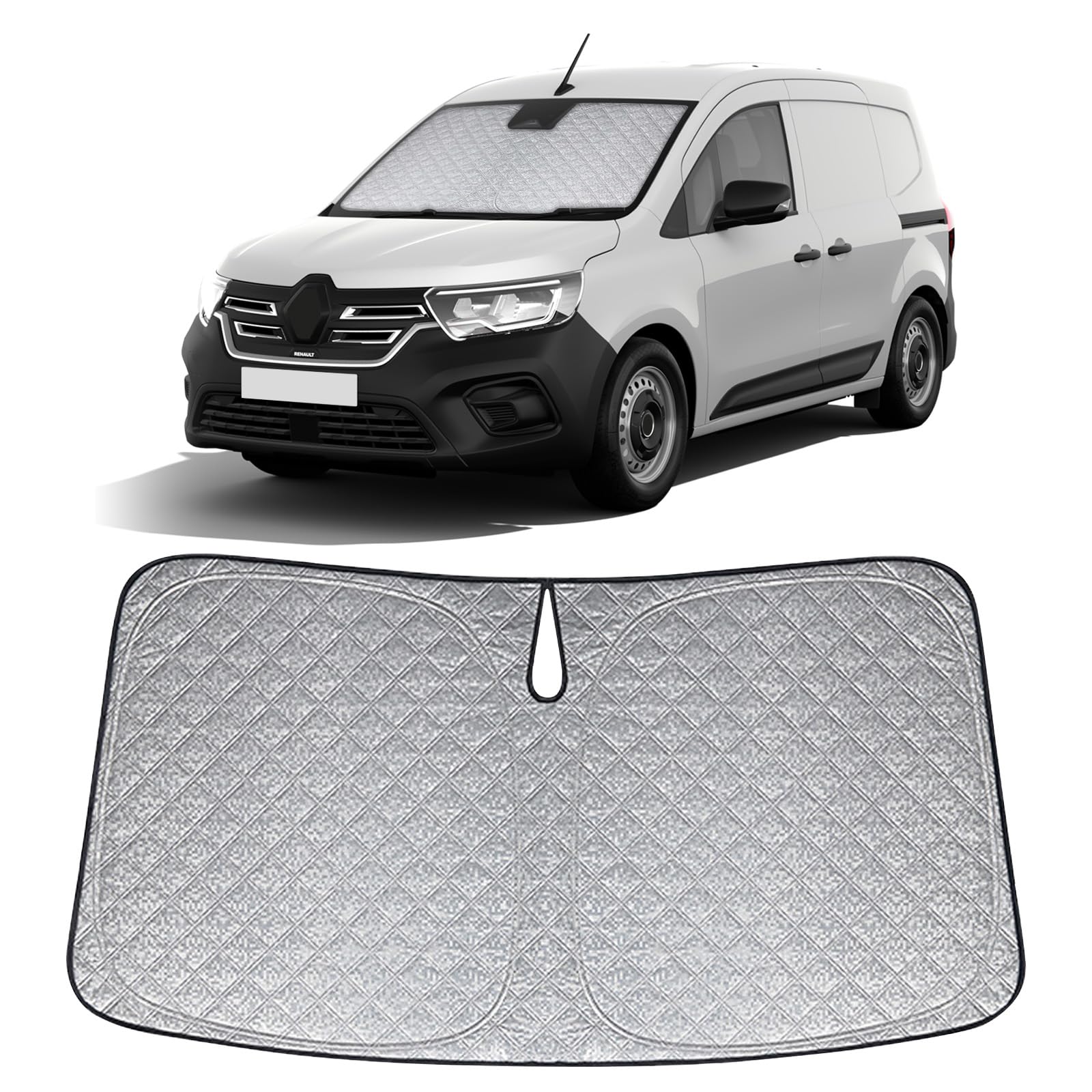 Opaltool Frontscheibenabdeckung Auto Faltbare Ersatz für Renault Kangoo 2021-2025, Frontscheiben Sonnenschutz Auto Windschutzscheibenabdeckung Innere Blöcke UV-Strahlen Sonnenblende Protector Opaltool Frontscheibenabdeckung Auto Faltbare Ersatz für Renault Kangoo 2021-2025, Frontscheiben Sonnenschutz Auto Windschutzscheibenabdeckung Innere Blöcke UV-Strahlen Sonnenblende Protector von Opaltool