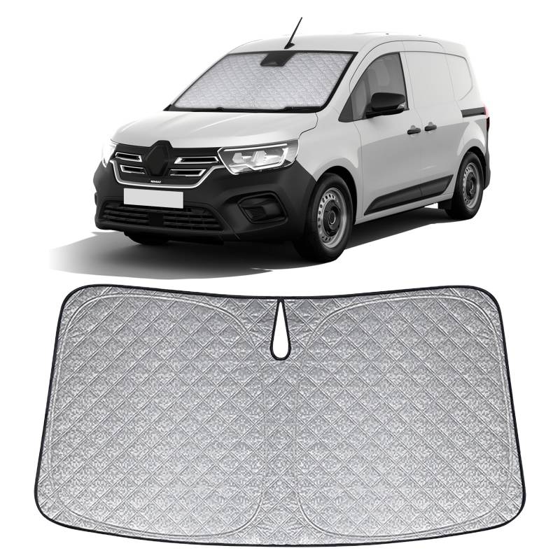 Opaltool Frontscheibenabdeckung Auto Faltbare Ersatz für Renault Kangoo 2021-2025, Frontscheiben Sonnenschutz Auto Windschutzscheibenabdeckung Innere Blöcke UV-Strahlen Sonnenblende Protector von Opaltool