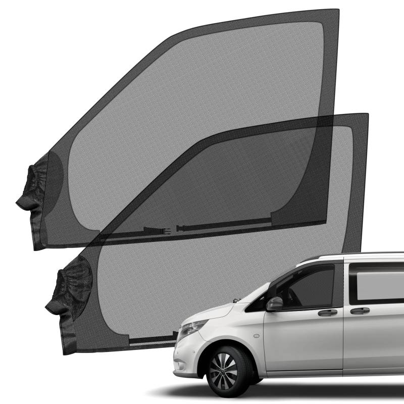 Opaltool Magnetisches Seitenfenster Insektenschutznetz für Mercedes-Benz Vito 1996-2025, Elastische Auto Sonnenblende Seitenfenster für UV-Sonnenschutz & Privatsphärenschutz von Opaltool