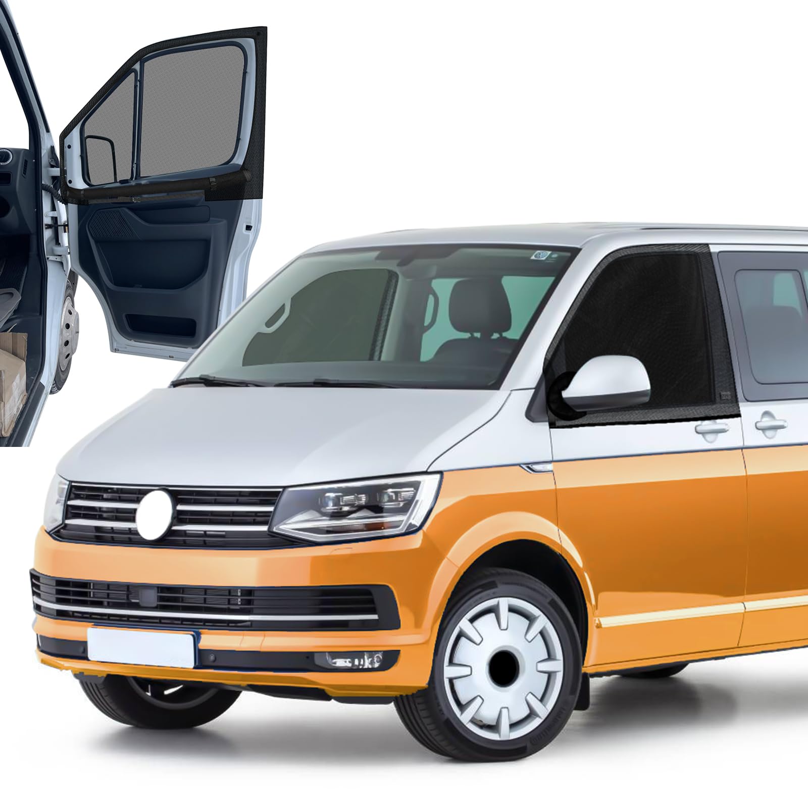 Opaltool Magnetisches Seitenfenster Insektenschutznetz für VW T4 T5 T6 T6.1 T7 California 1990-2025, Elastische Zweilagiges Auto Sonnenblende Seitenfenster für Sonnenschutz & Privatsphärenschutz Opaltool Magnetisches Seitenfenster Insektenschutznetz für VW T4 T5 T6 T6.1 T7 California 1990-2025, Elastische Zweilagiges Auto Sonnenblende Seitenfenster für Sonnenschutz & Privatsphärenschutz von Opaltool