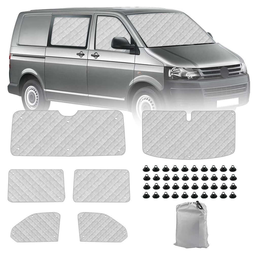 Opaltool Thermomatte Fahrerhaus Innen für VW T5 T6 Kombi, 6-teiliges UV- & Wasserschutz Sonnenschutz Frontscheibe Innen für Wohnmobil Privatsphäre & Temperaturkontrolle Opaltool Thermomatte Fahrerhaus Innen für VW T5 T6 Kombi, 6-teiliges UV- & Wasserschutz Sonnenschutz Frontscheibe Innen für Wohnmobil Privatsphäre & Temperaturkontrolle von Opaltool