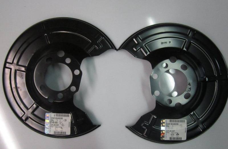 Opel 2x Keramik Bremsankerblech Abdeckblech hinten 546435 von Opel