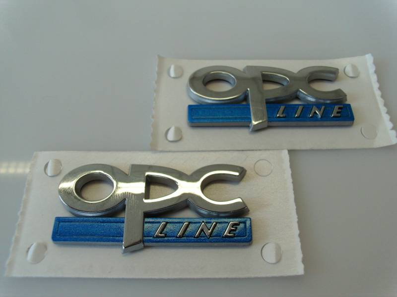 2X Original Opel OPC Line Schriftzug Logo selbstklebend 171655 Emblem von Opel