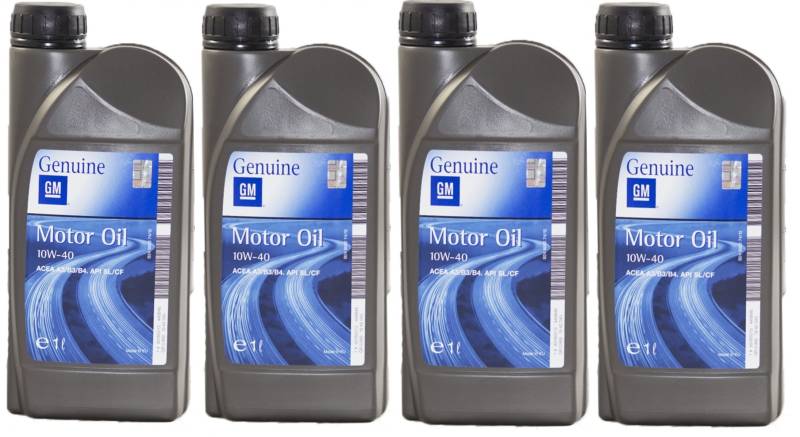 Motoröl Semisynthetik - Genuine GM Opel 10W-40, 4 lts (4x1 lt) von Opel
