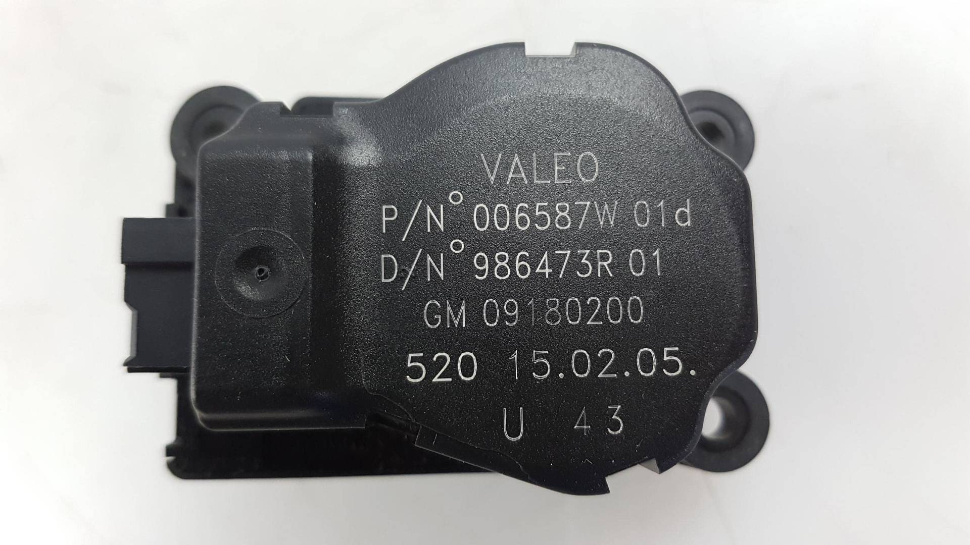 Stellmotor Heizung El. Klima Lüftung Valeo 006587W 09180200 Vectra C Signum Opel Stellmotor Heizung El. Klima Lüftung Valeo 006587W 09180200 Vectra C Signum Opel von Opel