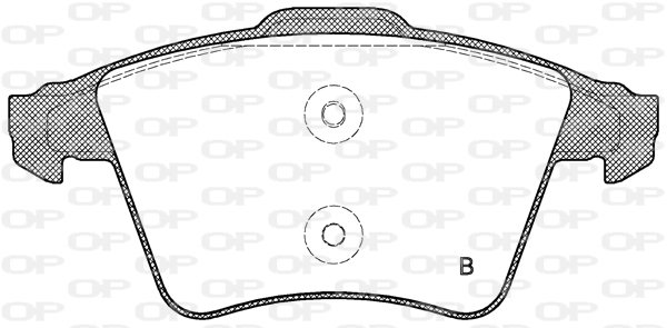 Bremsbelagsatz, Scheibenbremse Vorderachse Open Parts BPA1045.01 von Open Parts