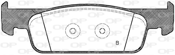 Bremsbelagsatz, Scheibenbremse Vorderachse Open Parts BPA1540.00 von Open Parts