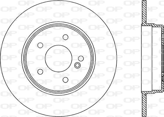 Bremsscheibe Hinterachse Open Parts BDR1316.10 von Open Parts