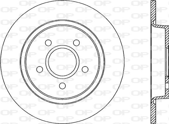Bremsscheibe Hinterachse Open Parts BDR2030.10 von Open Parts