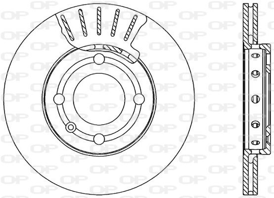 Bremsscheibe Vorderachse Open Parts BDA1592.20 von Open Parts