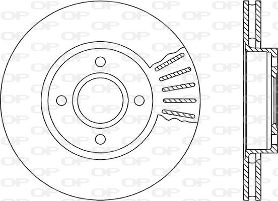 Bremsscheibe Vorderachse Open Parts BDR1190.20 von Open Parts