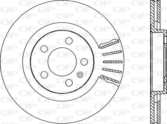 Bremsscheibe Vorderachse Open Parts BDR1666.20 von Open Parts