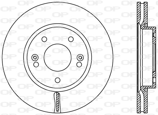 Bremsscheibe Vorderachse Open Parts BDR2443.20 von Open Parts