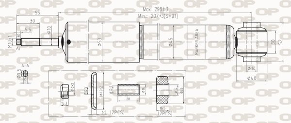 Stoßdämpfer Vorderachse Open Parts SAB8273.31 von Open Parts