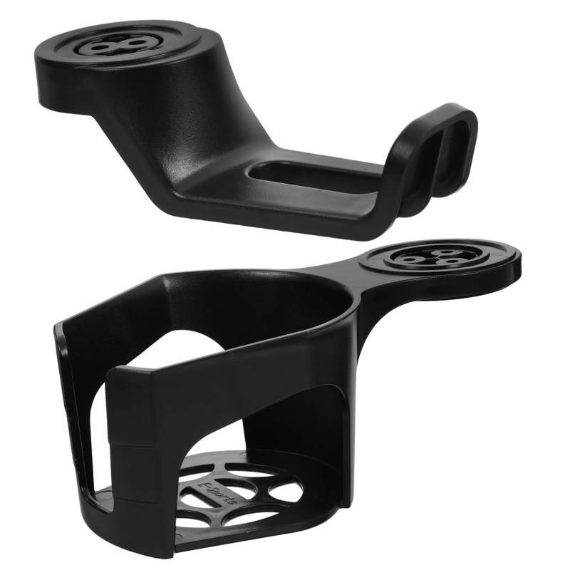 Operitacx 2 Stück Computertischzubehör Klemmbecherhalter Schreibtisch Rotierend Desktop Organisatoren Büro Audio- Haken Laptop Klemme- Becherhalter Aufhänger Kaffeetassenhalter Black Abs von Operitacx