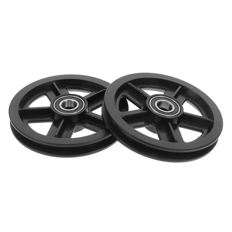 Operitacx 2 Stück Hängende Schienenräder Scheunentür -hardware Duschtür -hardware Nylon Black von Operitacx