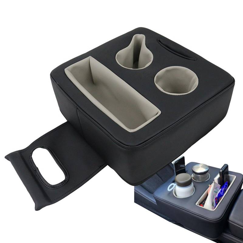 Mittelkonsole Armlehne Getränkehalter, Armlehne Höhe Pad Aufbewahrungsbox Auto Armlehne Aufbewahrungsbox Auto Armlehne Erhöhung Pad Becherhalter Aufbewahrungsbox Auto Rücksitz Becherhalter Sofa Boot von Opilroyn