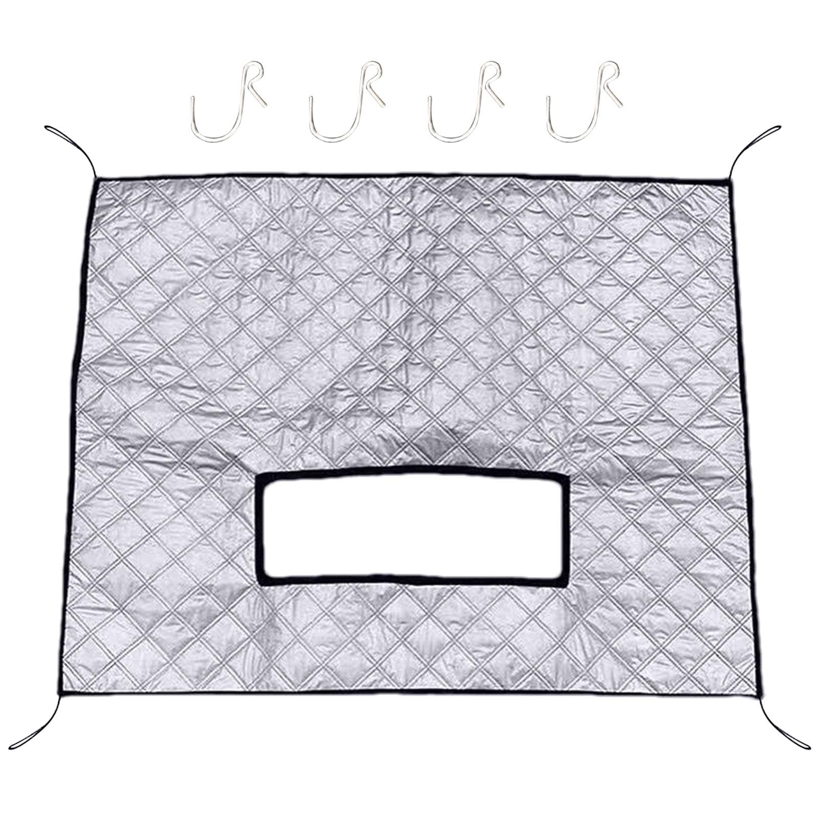 Opilroyn 99 x 68 cm Windschutzscheiben-Abdeckung, Aufwärmen im Winter, Schnee, UV-Eisschutz, Kühlergrill-Windschutzscheibe, Wassertank-Isolierung, Maske, winddichte Winter-Windschutzscheibe Opilroyn 99 x 68 cm Windschutzscheiben-Abdeckung, Aufwärmen im Winter, Schnee, UV-Eisschutz, Kühlergrill-Windschutzscheibe, Wassertank-Isolierung, Maske, winddichte Winter-Windschutzscheibe von Opilroyn