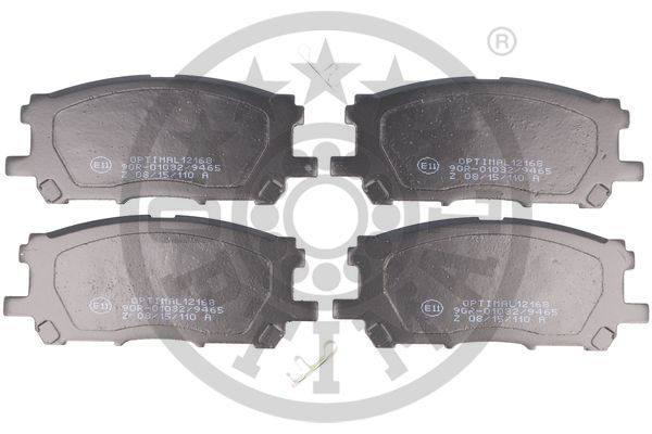 Bremsbelagsatz, Scheibenbremse Vorderachse Optimal BP-12168 von Optimal