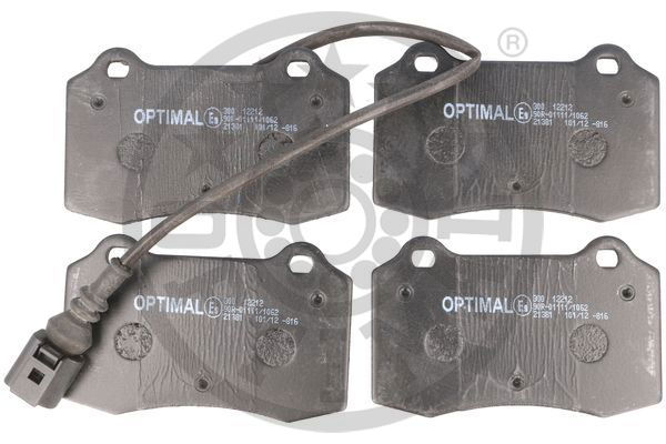 Bremsbelagsatz, Scheibenbremse Vorderachse Optimal BP-12212 von Optimal