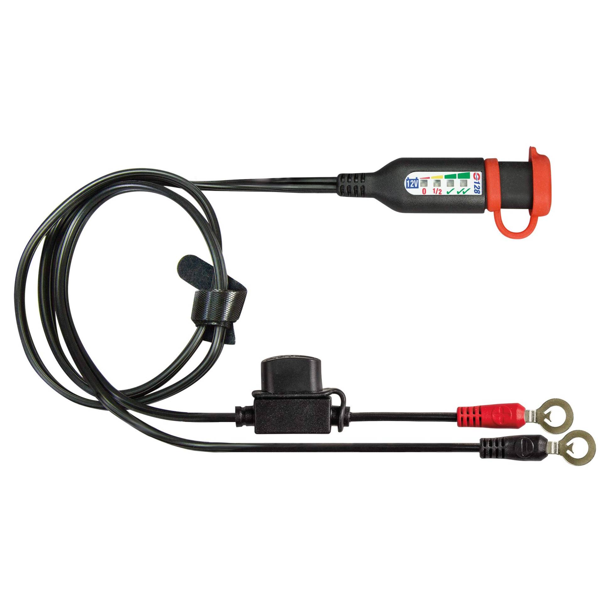 OptiMate TecMate Monitor O-128, Permanente Batterieleitung mit integriertem Batteriestatus-/Ladesystem-Monitor für 12V-Bleiakkus OptiMate TecMate Monitor O-128, Permanente Batterieleitung mit integriertem Batteriestatus-/Ladesystem-Monitor für 12V-Bleiakkus von Optimate