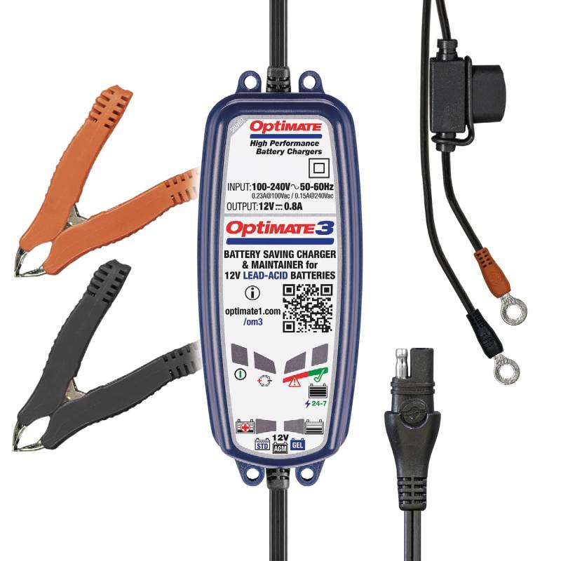 Optimate 3 12 V Motorräder Automatisches Batterieladegerät Optimierer von Optimate