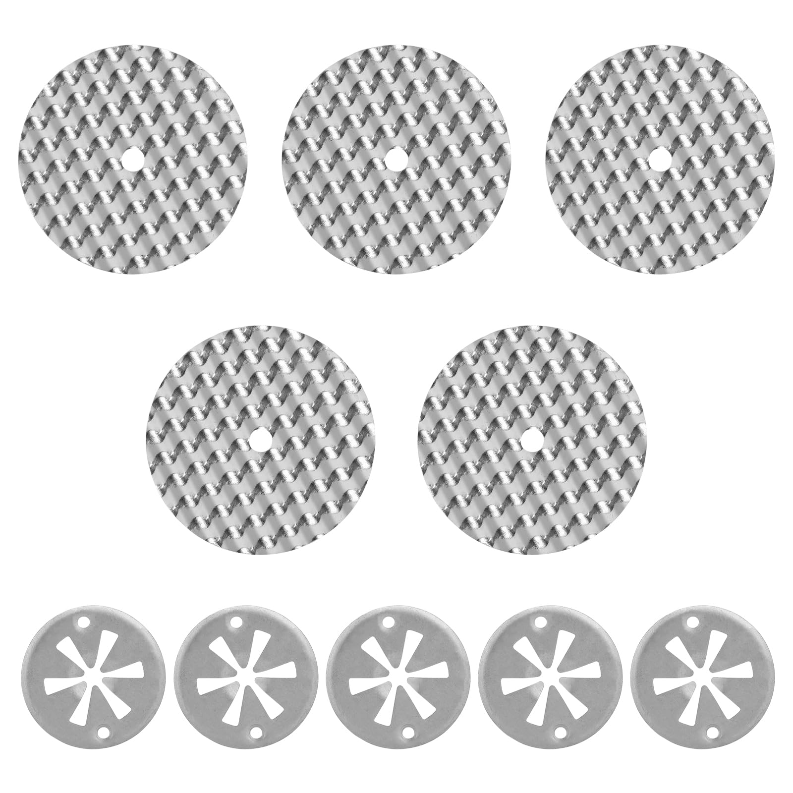 5 Sätze Hitzeschutzplatte Hitzeschild Reparatursätze für Fahrzeug, φ30mm Verzinkte Stahl Sicherungsscheiben, φ52mm Edelstahl Hitzeschild Scheiben, Kompatibel mit VW Audi, OE Nummer N90335004 5 Sätze Hitzeschutzplatte Hitzeschild Reparatursätze für Fahrzeug, φ30mm Verzinkte Stahl Sicherungsscheiben, φ52mm Edelstahl Hitzeschild Scheiben, Kompatibel mit VW Audi, OE Nummer N90335004 von Orchideeknc